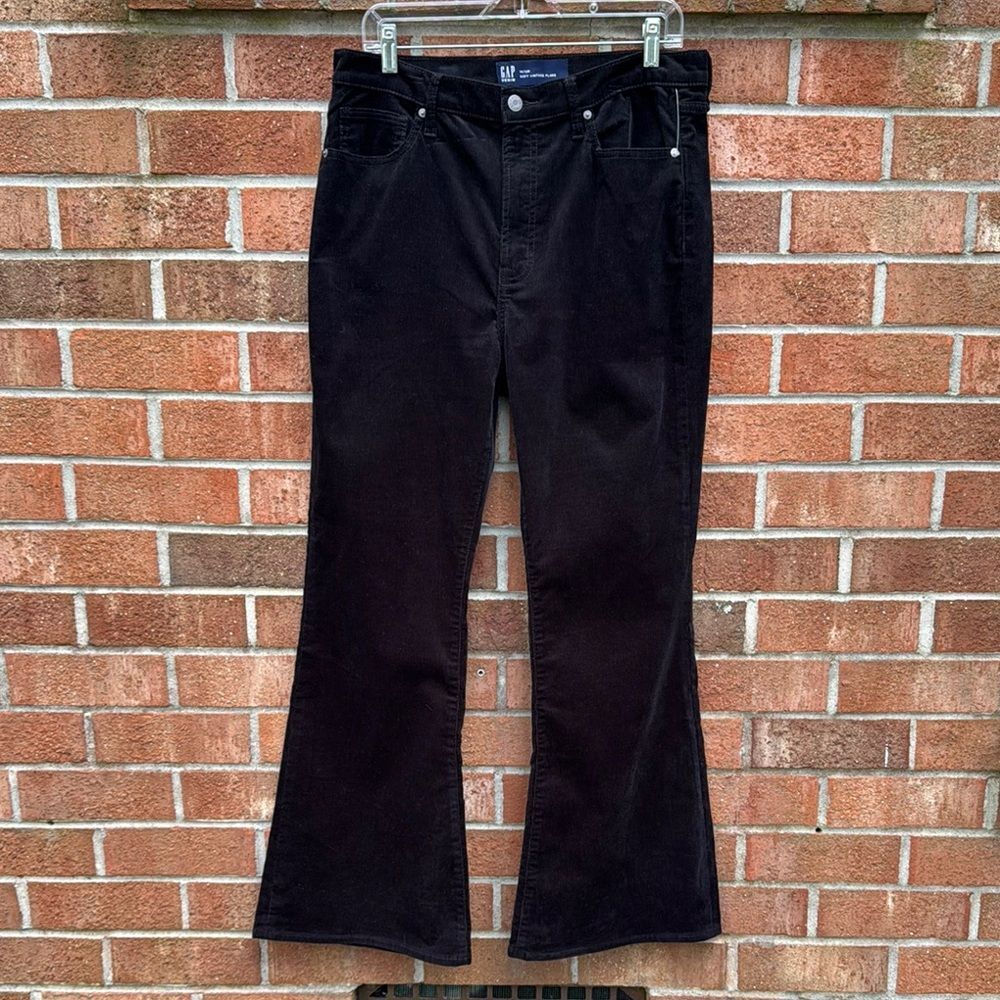 GAP Black Flare Wide Leg Jeans High-Waisted